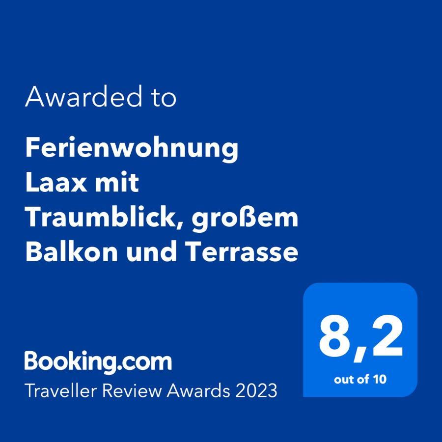 Ferienwohnung Laax Mit Traumblick, Grossem Balkon Und Terrasse Exterior foto