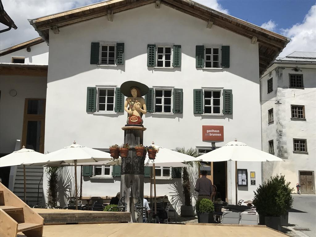 Ferienwohnung Laax Mit Traumblick, Grossem Balkon Und Terrasse Exterior foto