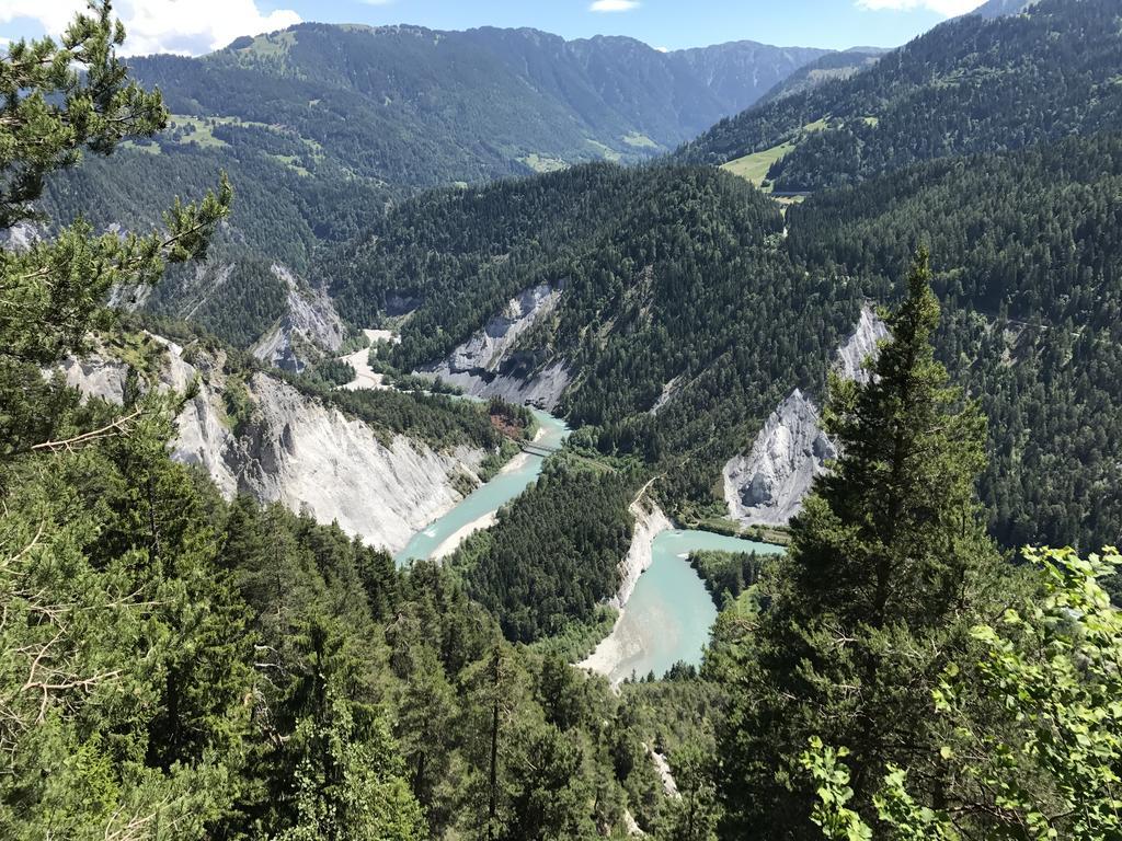 Ferienwohnung Laax Mit Traumblick, Grossem Balkon Und Terrasse Exterior foto